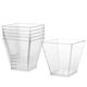 thumbnail image 2 of 20 vasos cuadrados de plástico de 200 ml para postre, vasos cuadrados de plástico transparente, vasos cuadrados pequeños para aperitivos., 2 of 3