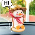thumbnail image 5 of noeud Papillon Rouge Portant Des Lunettes Chapeau De Paille Pendentif Canard Voiture Pendentif Voiture Rtroviseur Pendentif Voiture Dcoration Intr, 5 of 5