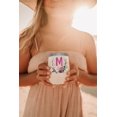 thumbnail image 2 of Women Birthday Christmas Gift-Wedding Gift for Maid of Honor From Bride-Bridal Shower Gift for Bridesmaid Best Friend Sister-Bachelorette Gift-12oz Monogrammed Tumbler Wine Coffee Mug-Initial Letter M, 2 of 6