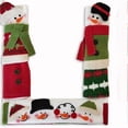 thumbnail image 1 of Alcoon 3-Piece Snowman Refrigerator Handle Cover Set Festive Kitchen Appliance For Holiday Season, 1 of 4