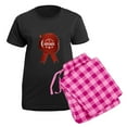thumbnail image 5 of CafePress - A Product Of North Dakota Pajamas - Women's Short Sleeve Print T-Shirt and Pants Dark Cotton Pajama Set, 5 of 7