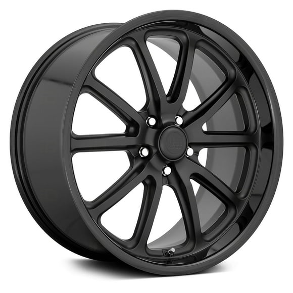 US Mags U123 RAMBLER Gloss Black Matte Black Finish Wheel with Aluminum (22 x 9. inches /5 x 127 mm, 1 mm Offset)