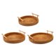 thumbnail image 4 of Rattan S Bandeja de almacenamiento hecha a mano con mango de madera Cesta de mimbre para pastel, 4 of 7