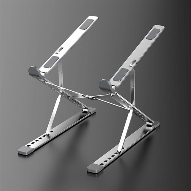 7 + 8 Gear Computer Soporte de Escritorio Soporte de Escritorio Platos Ergonómicos Ergonómicos Soporte de Metal Riser Almacenado Ventilado para Negoci plata Yotijar Soporte informático