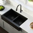 thumbnail image 4 of Karran Usa QAR-750-BI-PK1 Quartz Qar 34" Farmhouse Double Basin Quartz Composite Kitchen, 4 of 5
