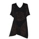 thumbnail image 4 of Traje de baño Prolriy para mujer, pareo de baño, pareo de crochet con dobladillo dividido, pareo de baño, pareo de playa, pareo de baño para mujer, negro A, 4 of 5