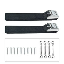 Battery Box Hold-Down Strap Tie Down Strap for Gas Fuel Heavy Duty Battery Box Replament Tie Down Straps Kit Anti-UV Strap with Stainless Steel Cam Buckle, Stainless Steel Deck Loop Mounts,SS Screws