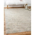 thumbnail image 1 of Unique Loom 3127126 3 ft. 3 in. x 5 ft. 3 in. Paris Willow Rectangular Rug, Gray, 1 of 5