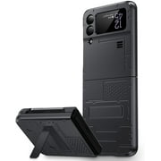 Ruky Galaxy Z Flip 3 Case with Built-in Magnetic Kickstand Full Body Hard PC Stylish Ultra-Thin Anti-Scratch Shockproof