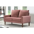 thumbnail image 5 of Uspridefurniture Beily 53'' Velvet Square Arm Loveseat, Pink, 5 of 5
