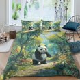thumbnail image 3 of Panda Funda Nórdica Tamaño Completo Flores Juego de Cama Osos Floral Juegos de Cama Blanco y, 3 of 6