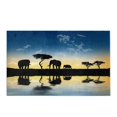 thumbnail image 2 of CADecor Safari in Africa. Silhouette of Wild Animals Reflection in Water Bath Rug Bathroom Mat Doormat 30x18 inches, 2 of 2