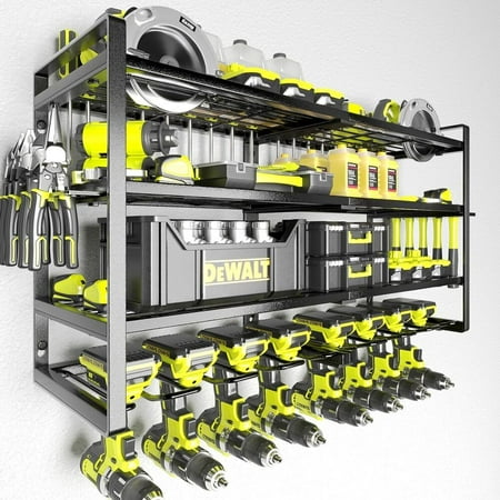 

Large Power Tool Organizer Wall Mount Drill Holder Cordless Drill Storage Rack