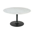 thumbnail image 3 of Jofran Rowan 54" Modern Luxury Pedestal Round Marble Dining Table, 3 of 7
