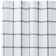 thumbnail image 2 of Truly Soft Printed Windowpane 100% Microfiber Polyester  Standard 72x72 Inch Shower Curtain in White and Charcoal Grey, All Season, Adult Size, OEKO-TEX Certified, 2 of 6