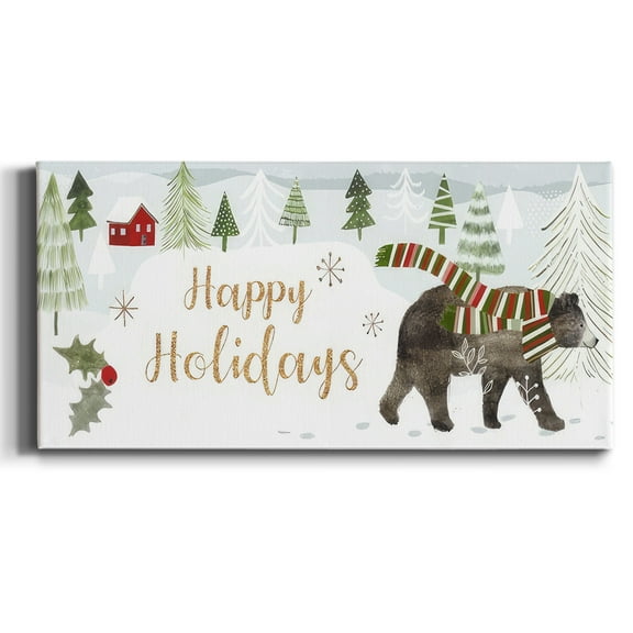 Woodland Christmas Collection D- Gallery Wrapped Canvas