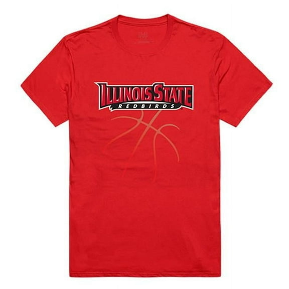 W Republic Apparel 510-124-R58-05 Illinois State Basketball Mens Tee, Red - 2XL
