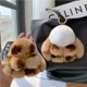 thumbnail image 4 of LLavero de piel de conejo Natural para mujer, accesorio de peluche de conejo Real, bolso de mujer, adornos con dijes, bolso escolar, colgante, llavero de coche, chucherías, regalo para niños, 4 of 5