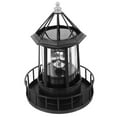 thumbnail image 4 of 1 Lámpara solar LED giratoria decorativa para exteriores (negra), 4 of 8