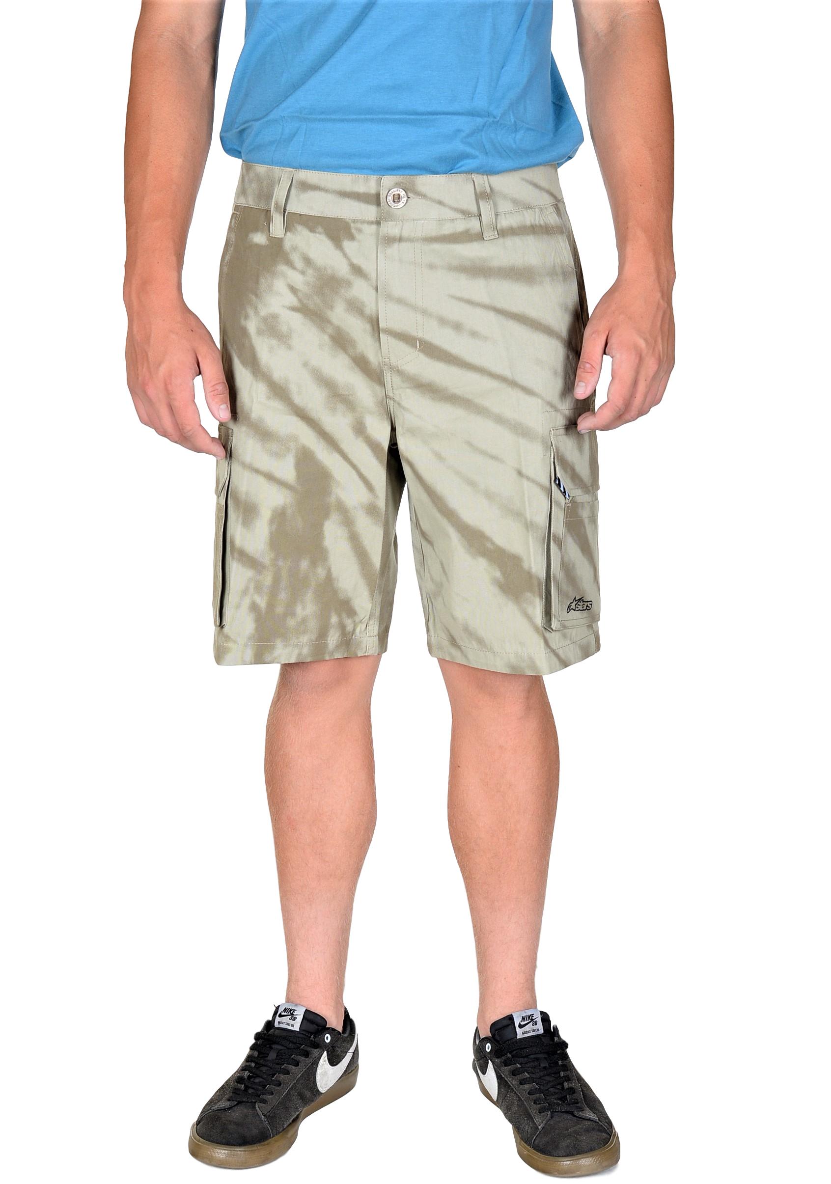 tie dye cargo shorts