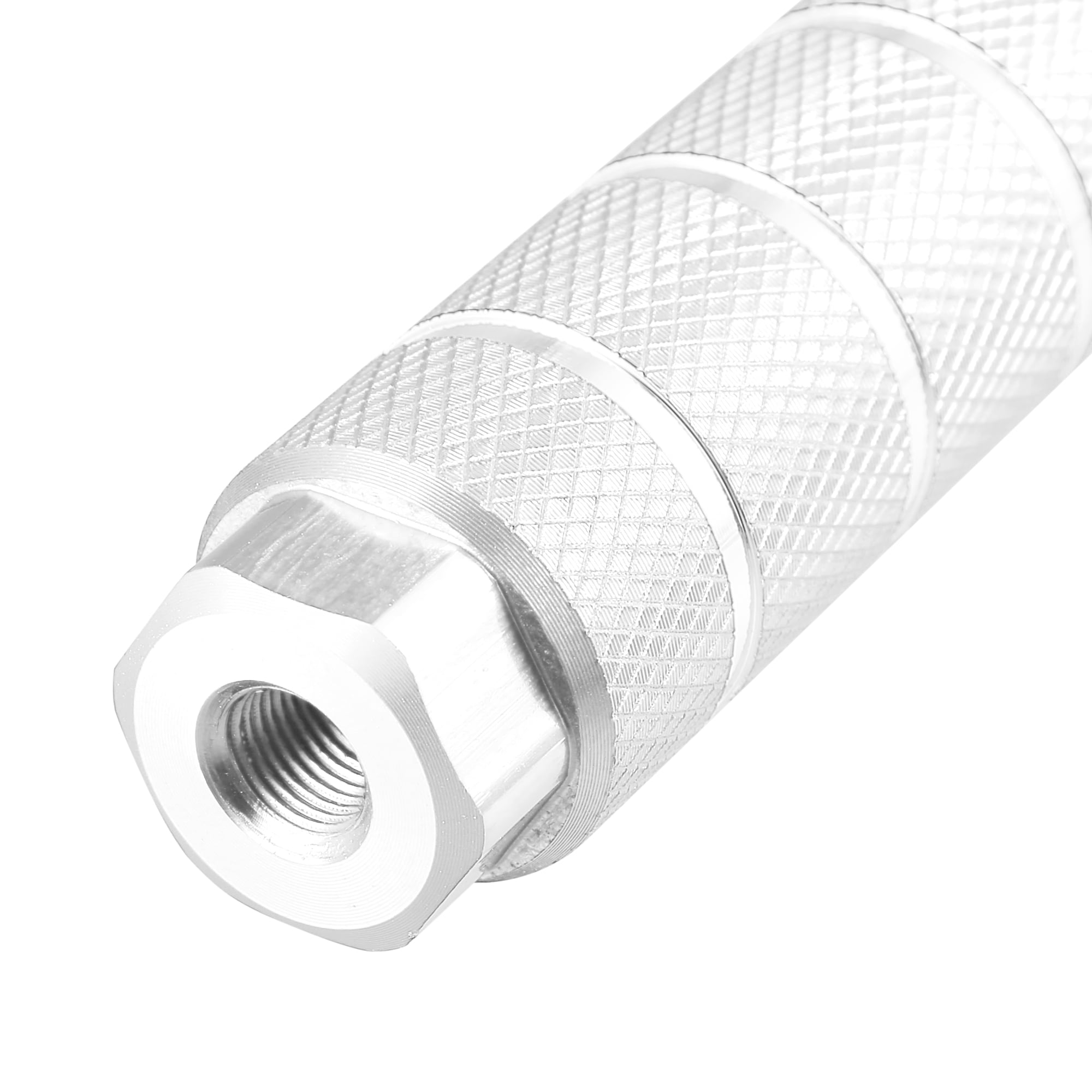 Unique Bargains 4pcs Aluminum Alloy Rear Foot Pegs Universal Silver Tone for BMX MTB