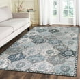thumbnail image 7 of Moynesa 4'x6' Area Rug for Living Room Indoor Non-Slip Moroccan Trellis Washable Mat Large Oriental Accent Throw Rug for Kitchen Entryway Bathroom Bedroom Office Carpet,Blue, 7 of 7