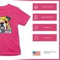 thumbnail image 4 of Tee Hunt Dean Russo Serious Bulldog Youth T-Shirt Dog Best Friend Pet Paw Kids, Pink, Medium, 4 of 5