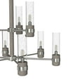 thumbnail image 4 of Hunter - River Mill 9-light Brushed Nickel, Large Chandelier, Dimmable, Rustic Style, Candle Shaped, for Bedrooms, Dining, Living Rooms - 19479, 4 of 7