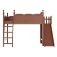thumbnail image 5 of Jopath Full size Loft Bed with Storage Shelves and Wardrobe, Solid Wood Loft Beds with Detachable Slide and Ladders for Boys Girls Deep Natural, 5 of 9