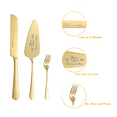 thumbnail image 3 of Cake Cutting Set for Wedding Cake Knife Server Wedding Cake Knife and Server Set Cortador De Pastel Cake Server and Knife Set Plate Knife for Cakes Wedding Gift Set, 3 of 6