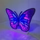 thumbnail image 2 of Luz nocturna de mariposa de 3D hueca, alimentada por USB para dormitorio, estante de pared, regalo para guardería, 2 of 6