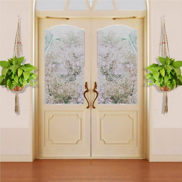 VONKY 2 Pcs Rope Plant Hangers with Beads Wall Hanging Planters Without Pot for Hanging Baskets
