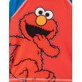 thumbnail image 3 of Sesame Street Elmo Cookie Monster Raglan Rash Guard and Swim Trunks UPF 50+ Outfit Set Infant to Toddler, 3 of 5