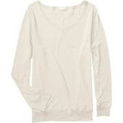 No Boundaries - Juniors Plus Long-Sleeve V-Neck Thermal Tee