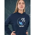thumbnail image 2 of NASA Nasa Baby Blue Rocket Art Hoodie Women -NASA Designs, Female x-Large, 2 of 4