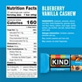 thumbnail image 3 of KIND Gluten Free Blueberry Vanilla Cashew Snack Bars, 1.4 oz, 12 Count Cardboard Box, 3 of 13