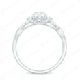 thumbnail image 3 of 1.00 TCW Oval Cut Halo Engagement Ring 925 Sterling Silver, 3 of 4