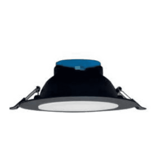 Estevez Foco LED Empotrable 11W CCT Switch , Diametro de 145 mm – Praktik LED, Color Negro