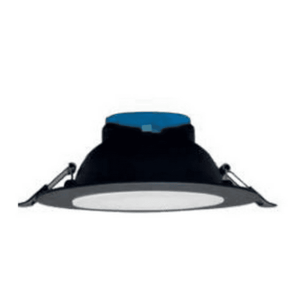 Estevez Foco LED Empotrable 11W CCT Switch , Diametro de 145 mm – Praktik LED, Color Negro