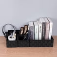 thumbnail image 2 of Dsseng Woven Storage Baskets for Organizing, Small Black Baskets Cube Bin Container Tote Organizer Divider for Drawer, Closet, Shelf, Dresser, Set of 4, 2 of 5