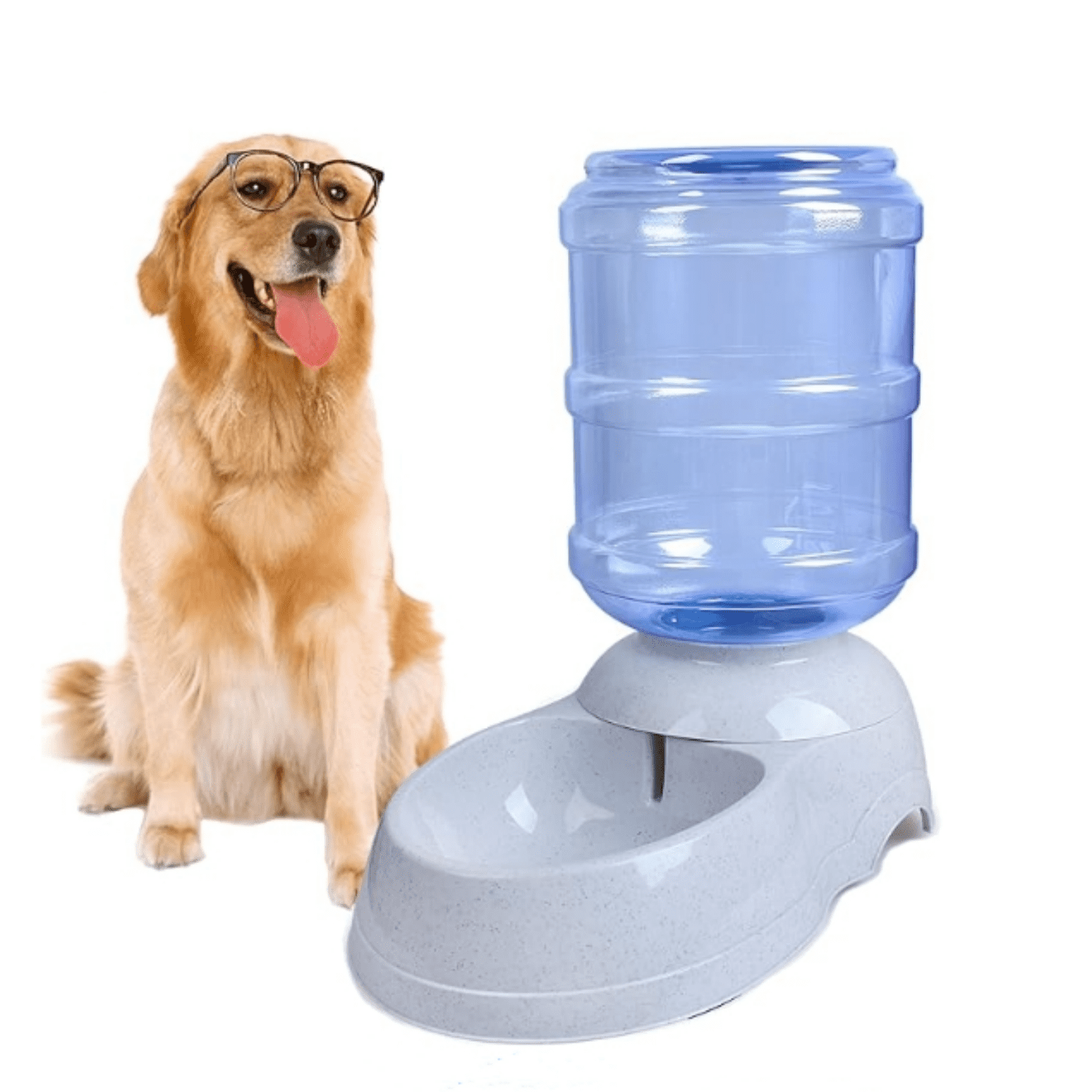 3 Gallon/11L Replenish Pet Waterer for Large Dog Cat Animal Automatic Gravity Water Drinking Fountain Bottle Bowl Dish Stand