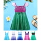 thumbnail image 2 of Vestido de verano para niño y niña, ropa informal con estampado de manga voladora, línea A, moda coreana, lentejuelas, para uso diario, 2 of 5