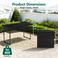 thumbnail image 3 of WASUHE 4 Foot Folding Table, Lightweight Adjustable Height Camping Table with Non-Slip Legs, Indoor/Outdoor Essential, Grill, Events, Party, Black, 3 of 11
