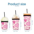 thumbnail image 2 of Set of 3 Packs Reusable Hot And Iced Coffee Cup Sleeve Neoprene Tumbler Sleeve Valentine's Day Heart(16,24,32oz), 2 of 8