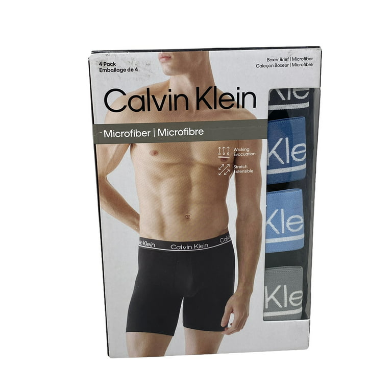Calvin Klein Underwear 4 Pack Microfiber Boxer Brief Black NP24470004