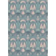 thumbnail image 1 of Ahgly Company Indoor Rectangle Patterned Marble Blue Novelty Area Rugs, Swatch Sample, 1 of 6
