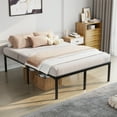 thumbnail image 4 of Capri Full Bed Frame, 18 inch High Metal Platform Bed Frame, 2200 LBS Weight Capacity, Heavy Duty, Noise Free, Easy Assembly, Black, 4 of 12