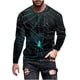 thumbnail image 2 of Blusas y camisas de manga larga con cuello redondo para hombre, blusas casuales de cuello redondo y manga larga, camisetas estampadas, blusas para hombre, 2 of 5