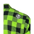 thumbnail image 4 of The "Incredible H" Green & Black Flannel (Hidden Snap Collars), 4 of 12