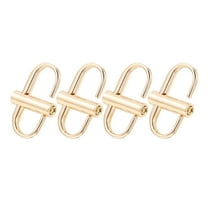 Masteelf Set of 4 Strap Adjustment Buckles for Bags Handbags Chain Shorteners Metal Accessories